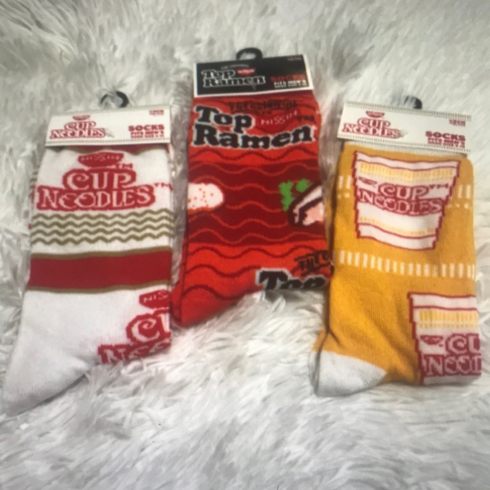 Men's Socks - Red, White, and Yellow